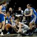 Manchester senior Taylor Manders is fouled in the first half of the game against Saginaw Nouvel on Saturday, March 16. Daniel Brenner I AnnArbor.com